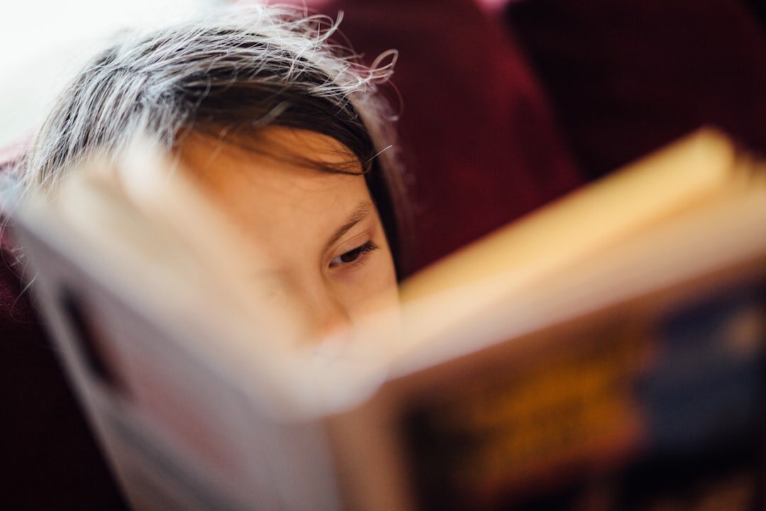 person reading book